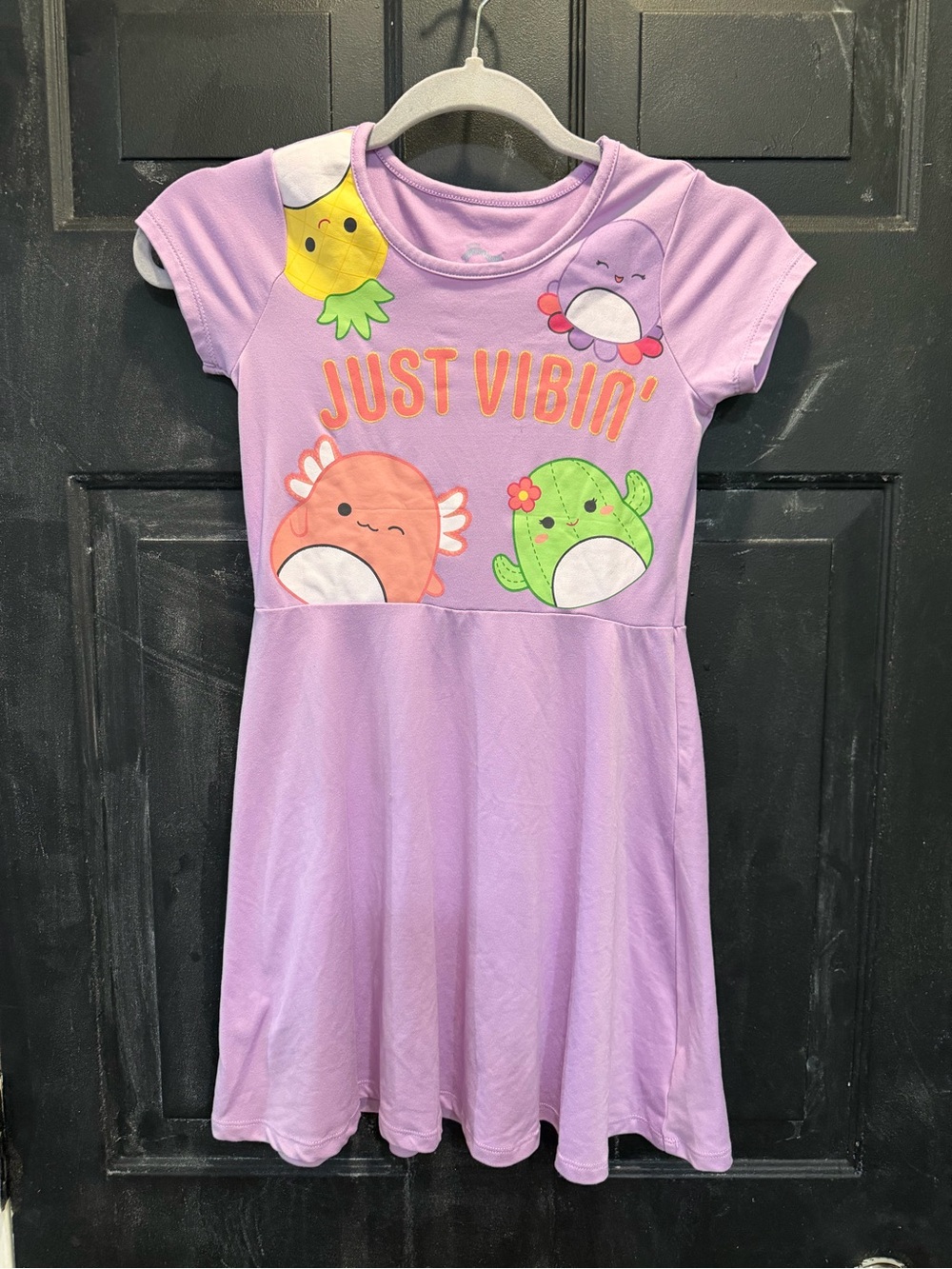 Squishmallow Girls 7/8 dress-  Just Vibin